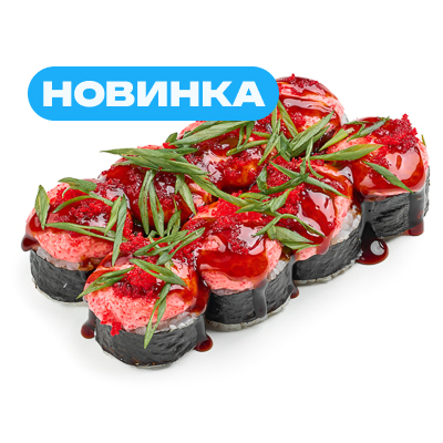 Татаки с лососем терияки запеченый