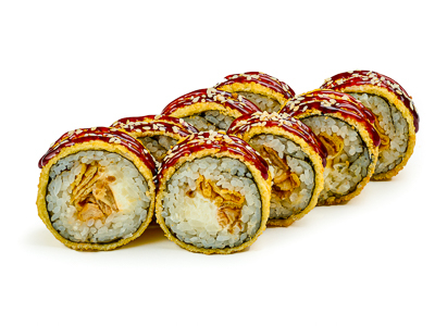 Жареный с угрем