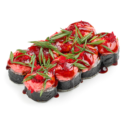 Татаки с лососем терияки запеченый