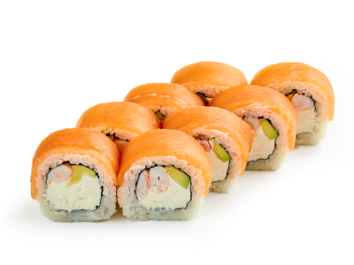 Филадельфия с креветкой и авокадо