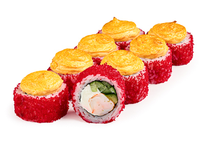 Калифорния запеченная с креветкой