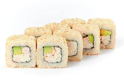 Калифорния в кунжуте с креветкой