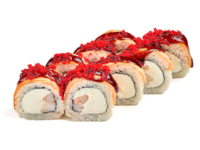 Филадельфия запеченная с креветкой