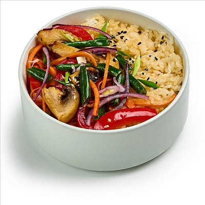 Рис по тайски веган