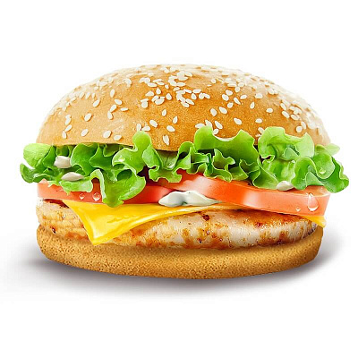 Шефбургер с курицей острый