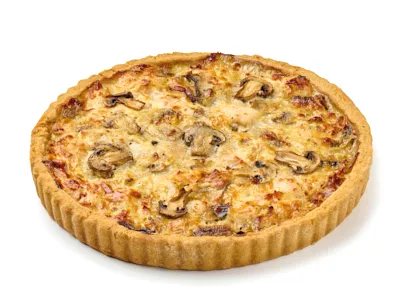 Киш с курочкой и шампиньонами